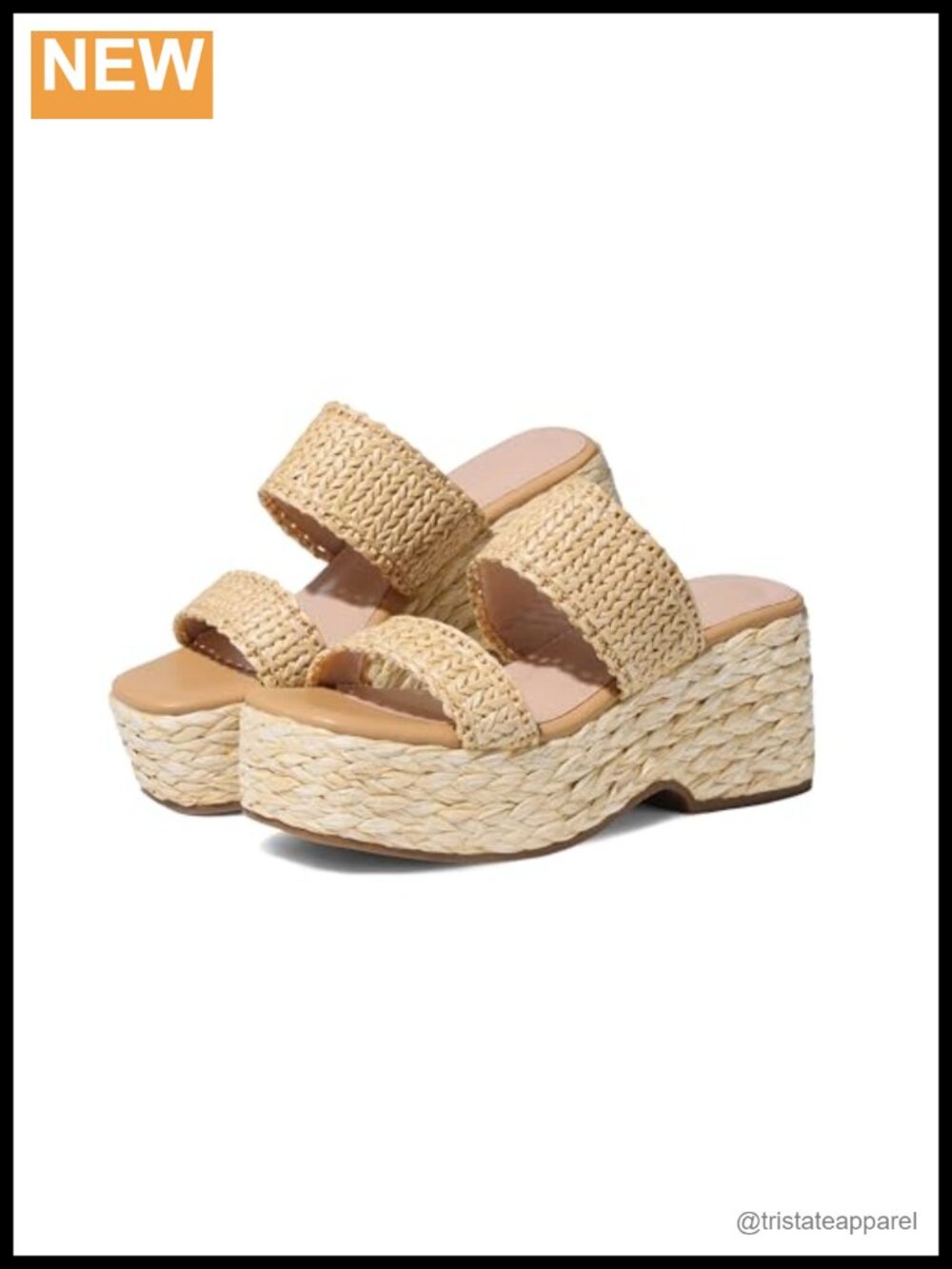 Platform Wedge Sandals Espadrille Raffia Summer Beach Shoes